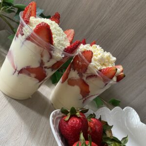 Fresas con crema